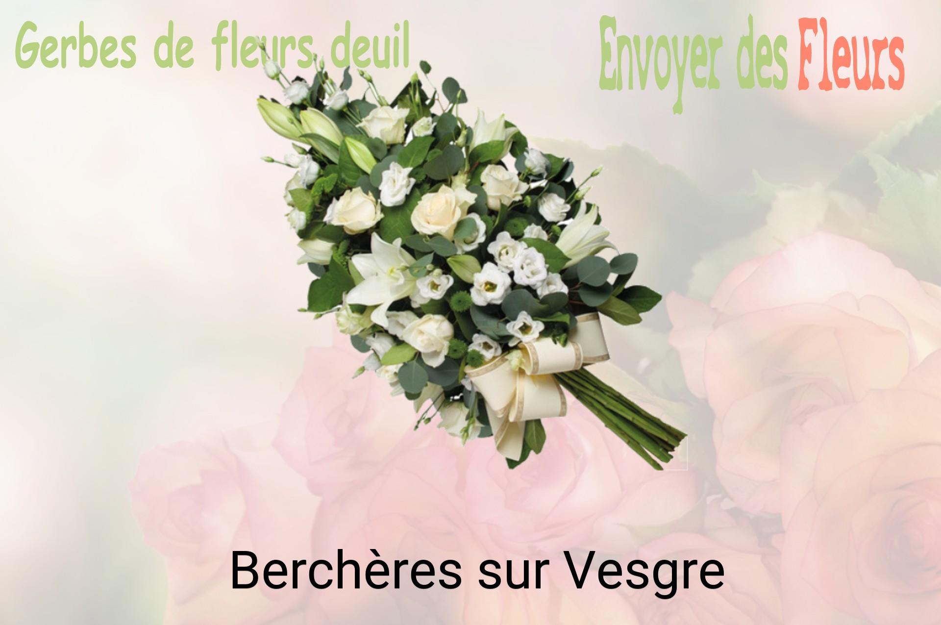 Gerbe de fleurs de deuil livrée à Berchères-sur-Vesgre